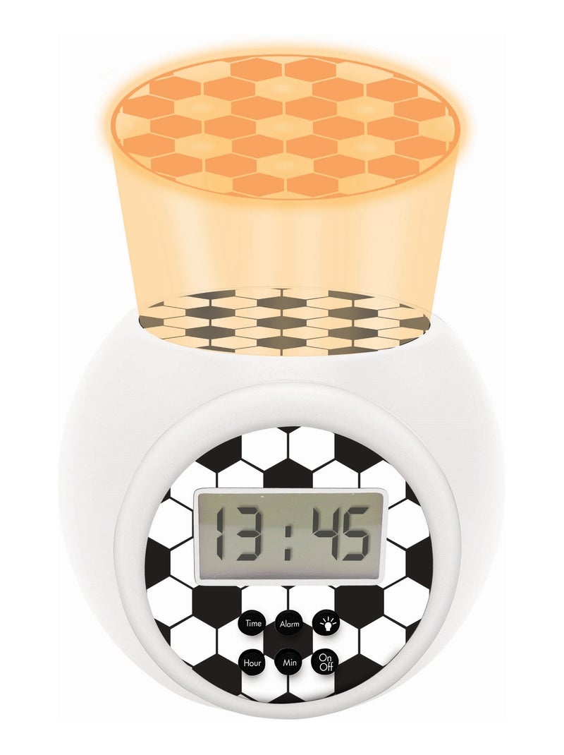 Projector wekker football edition met timer Wit - Kiabi