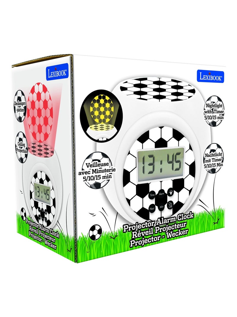Projector wekker football edition met timer Wit - Kiabi