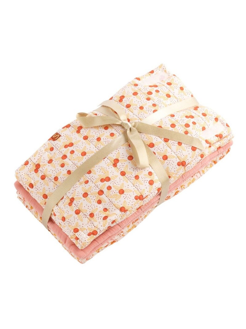 Protections de barreaux de lit lot de 8 en coton - sauthon Rose - Kiabi
