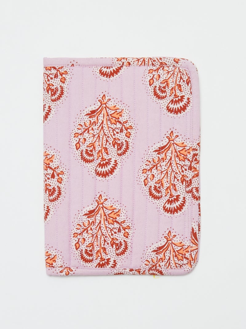 Protège cahier matelassé - Kiabi Home Mauve - Kiabi