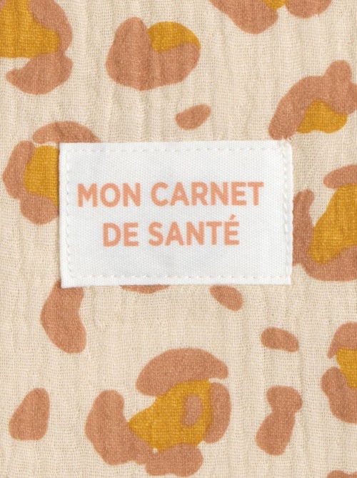 Protège carnet de santé léopard en gaze de coton - sauthon - Kiabi