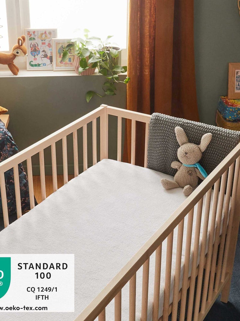 Protège matelas anti-acariens spécial cododo blanc - Kiabi