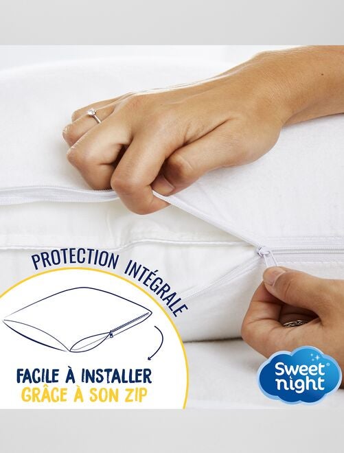 Protège oreiller en coton Imperméable et Anti Acariens - Kiabi