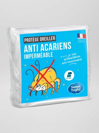 Protège oreiller en coton Imperméable et Anti Acariens