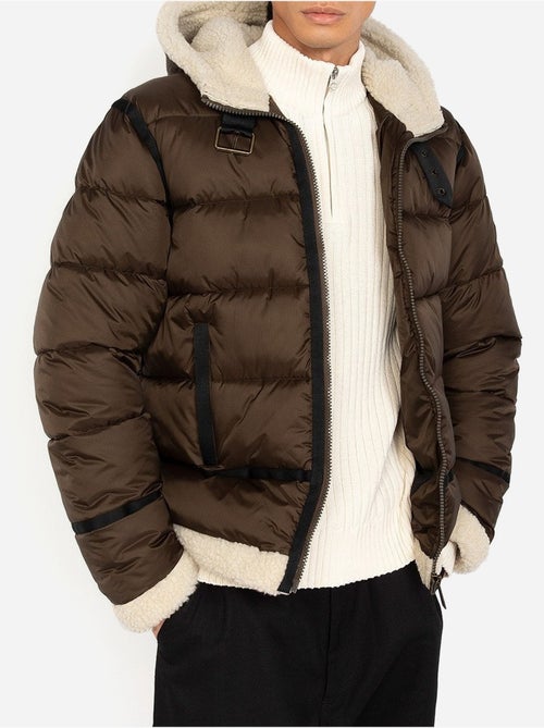 Puffjack met capuchon - schott - Kiabi