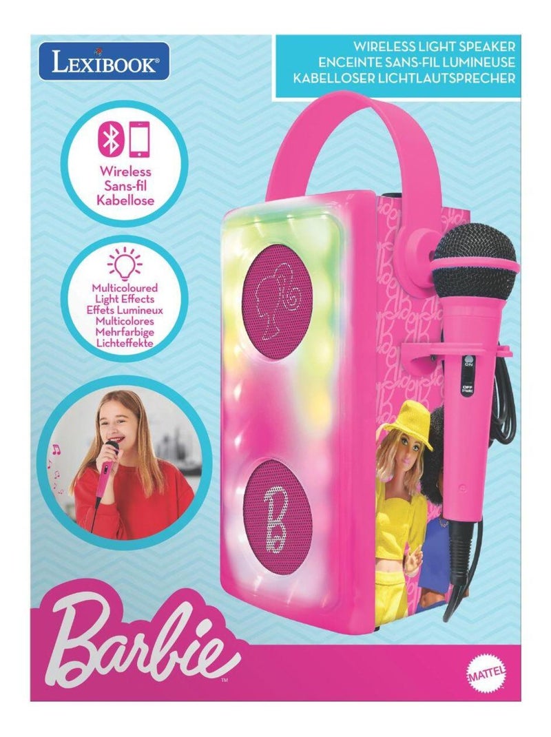 Puissante enceinte bluetooth lumineuse barbie avec micro Violet - Kiabi