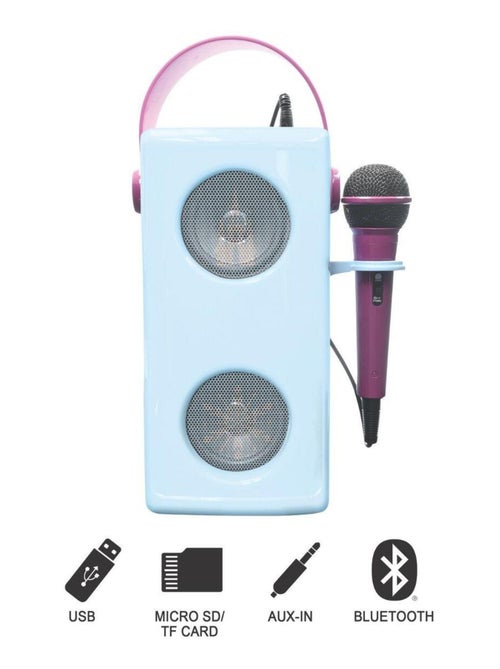 Puissante enceinte bluetooth lumineuse la reine des neiges avec micro - Kiabi Puissante enceinte bluetooth lumineuse la reine des neiges avec micro - Kiabi