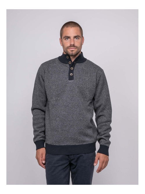 Pul col bouton latojack - Kiabi Pul col bouton latojack - Kiabi