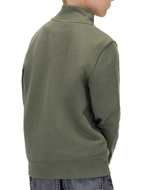 Pull 1/4 de Zip Garçon Calvin Klein Jeans - Kiabi