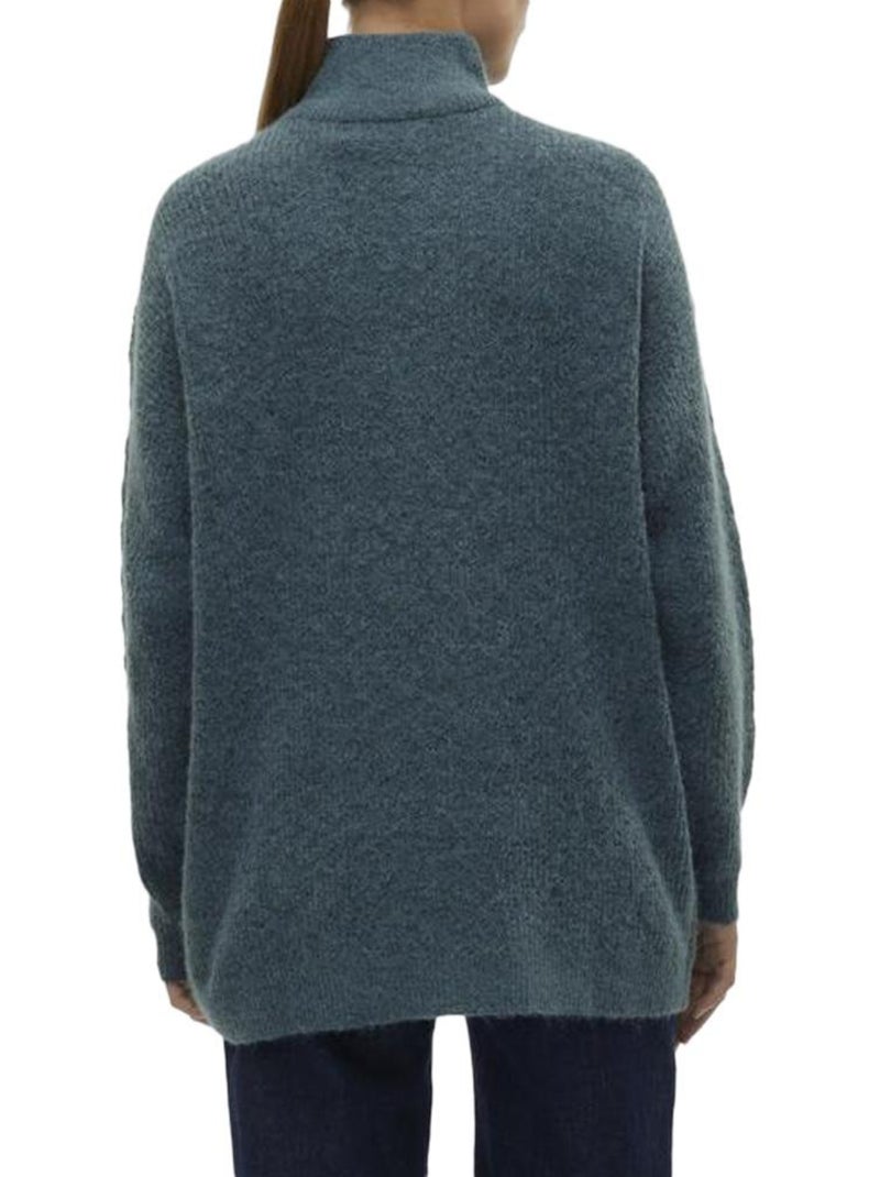 Pull 1/4 Zip Femme Vero Moda Bleu - Kiabi