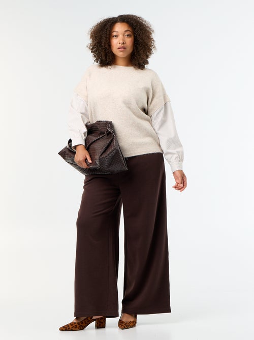 Pull 2-en-1 avec chemise - Kiabi
