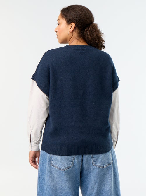 Pull 2-en-1 avec chemise - Kiabi