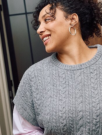 Pull 2-en-1 avec chemise