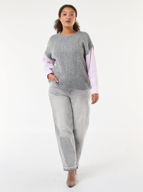 Pull 2-en-1 avec chemise - Kiabi