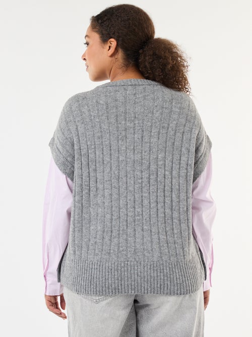 Pull 2-en-1 avec chemise - Kiabi
