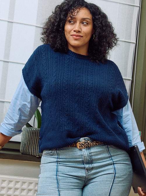 Pull 2-en-1 avec chemise - Kiabi