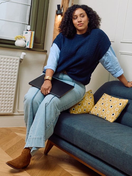 Pull 2-en-1 avec chemise - Kiabi