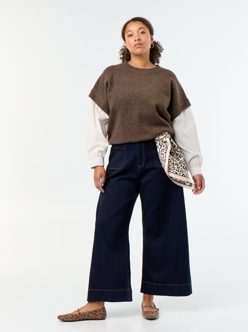 Pull 2-en-1 avec chemise - Kiabi