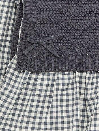 Pull 2 en 1 effet blouse