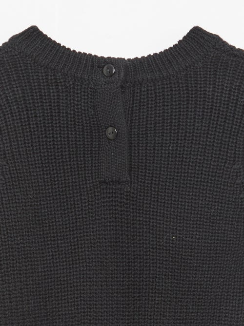 Pull 2 en 1 en tricot et double gaze de coton - Kiabi