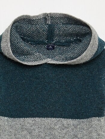 Pull à capuche color bloc