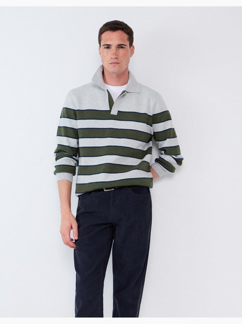 Pull à col polo, mo fashion - Kiabi Pull à col polo, mo fashion - Kiabi