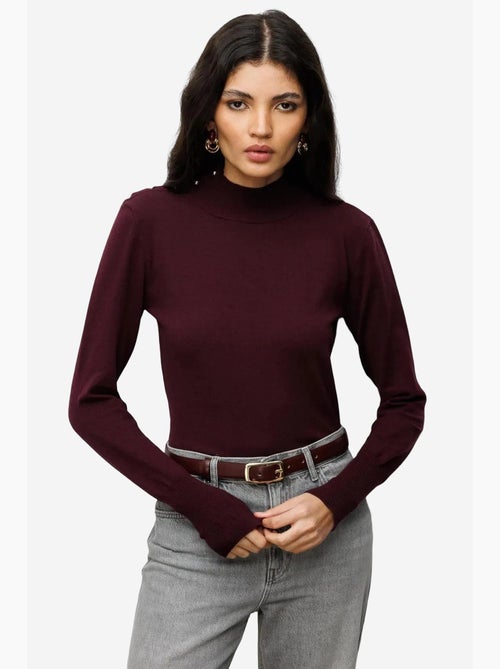 Pull à col roulé en maille d'épaisseur moyenne mixray - Kiabi