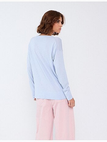 Pull à décolleté henley, mo fashion