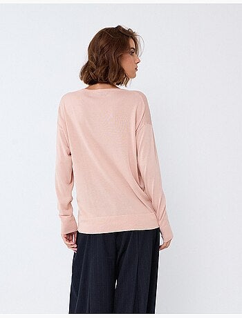 Pull à décolleté henley, mo fashion