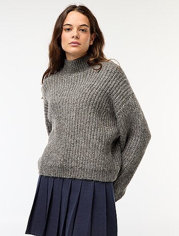 Pull à grosse maille