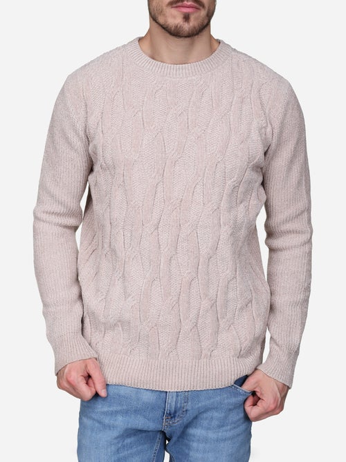Pull à maille torsadée - Kenzarro - Kiabi