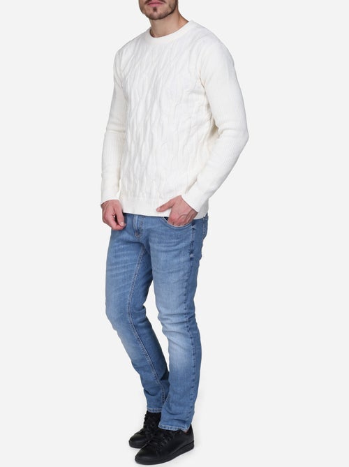 Pull à maille torsadée - Kenzarro - Kiabi