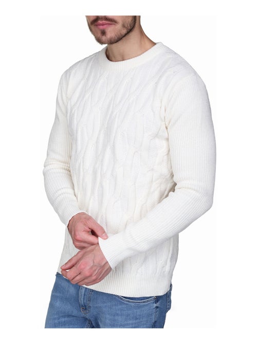 Pull à maille torsadée - Kiabi
