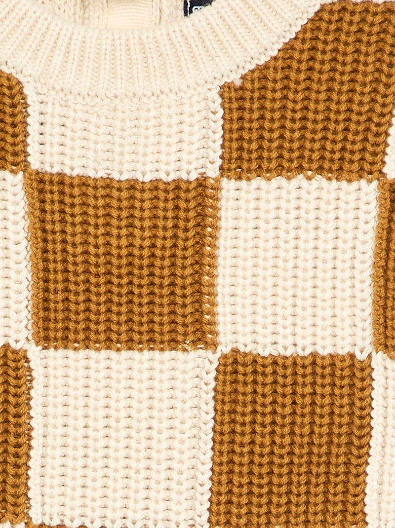 Pull à manches longues Beige - Kiabi