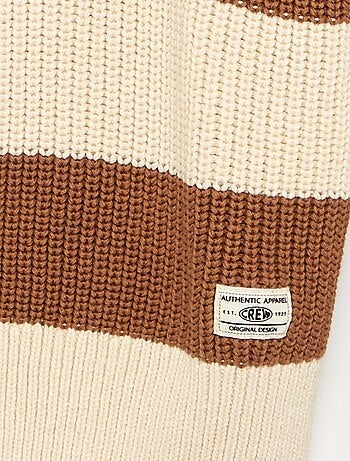 Pull à manches longues et rayures
