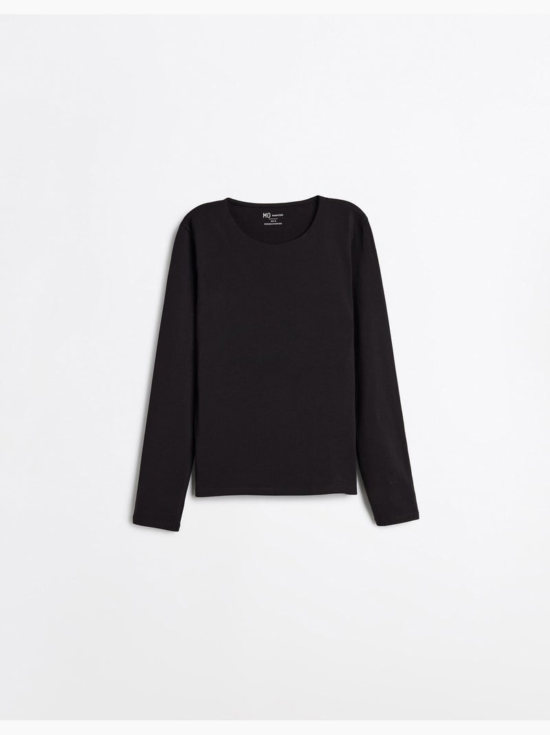 Pull à manches longues, mo fashion Noir - Kiabi