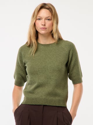 Pull à manches mi-longues en maille tricot