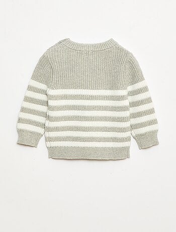 Pull à rayures en coton