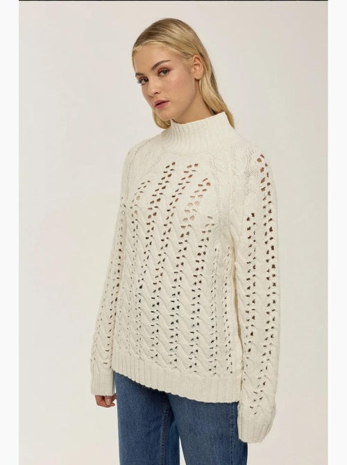 Pull ajouré coupe régulière hiccup - Kiabi Pull ajouré coupe régulière hiccup - Kiabi