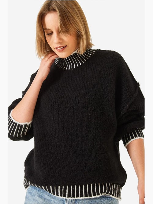 Pull ample en maille à motifs lucci - Kiabi