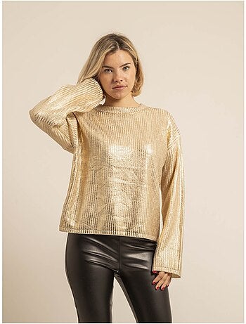 Pull aspect métalisé ketura