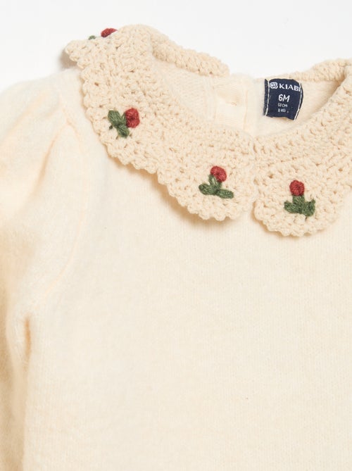 Pull avec col fantaisie - Kiabi