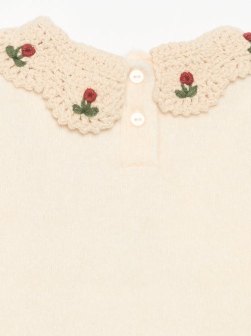 Pull avec col fantaisie - Kiabi