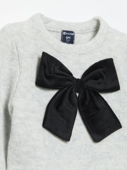 Pull avec grand nœud fantaisie - Kiabi