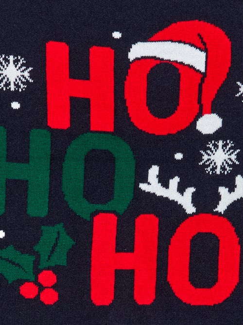 Pull avec imprimé 'Noël' à col rond - Kiabi