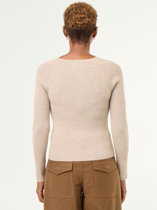 Pull avec manches raglan boutonnées - Kiabi Pull avec manches raglan boutonnées - Kiabi