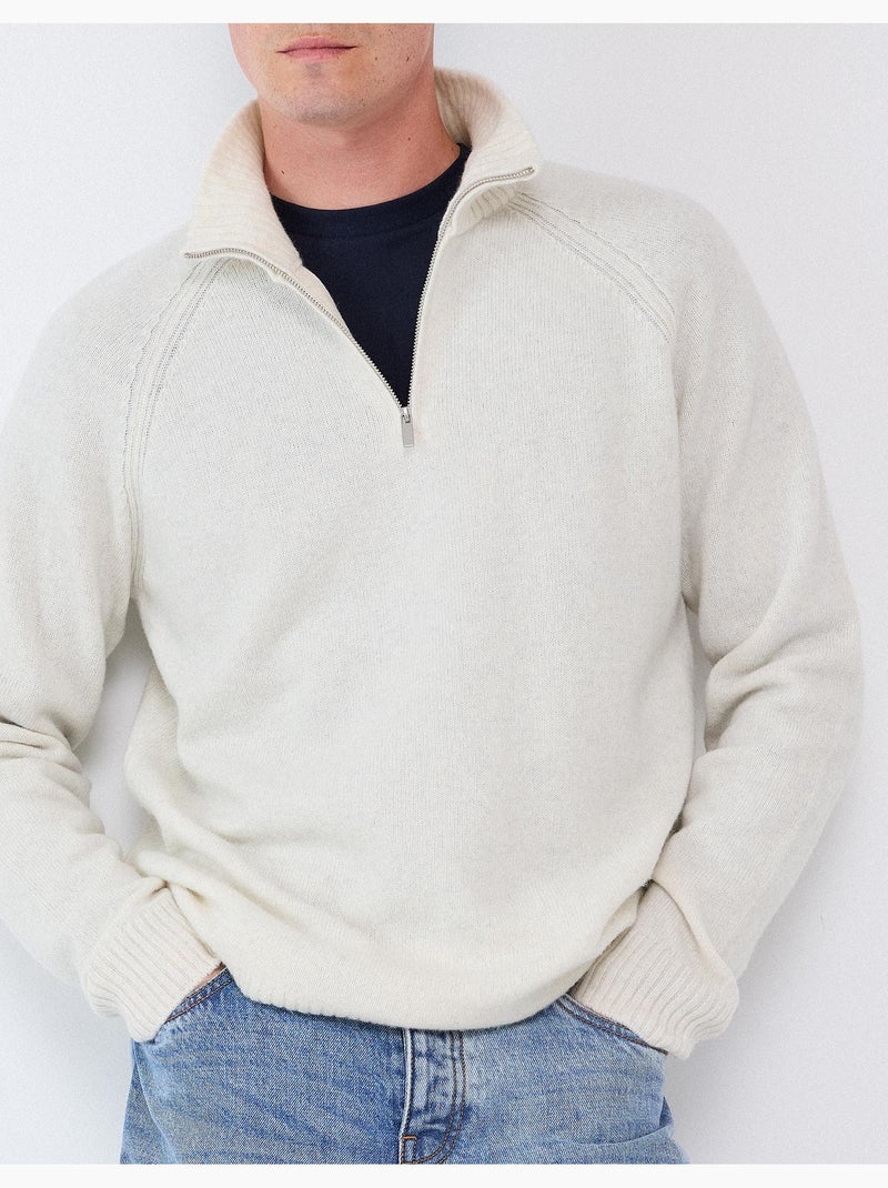 Pull avec mélange de laine, mo fashion Ecru - Kiabi