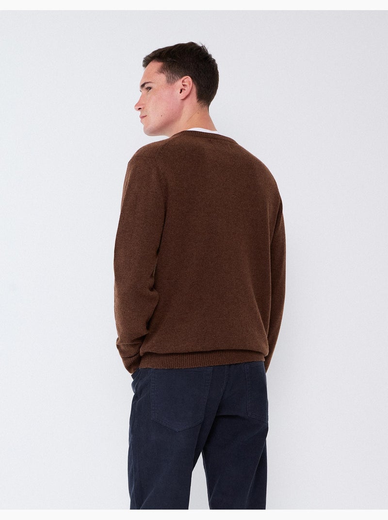Pull avec mélange de laine, mo fashion Marron - Kiabi