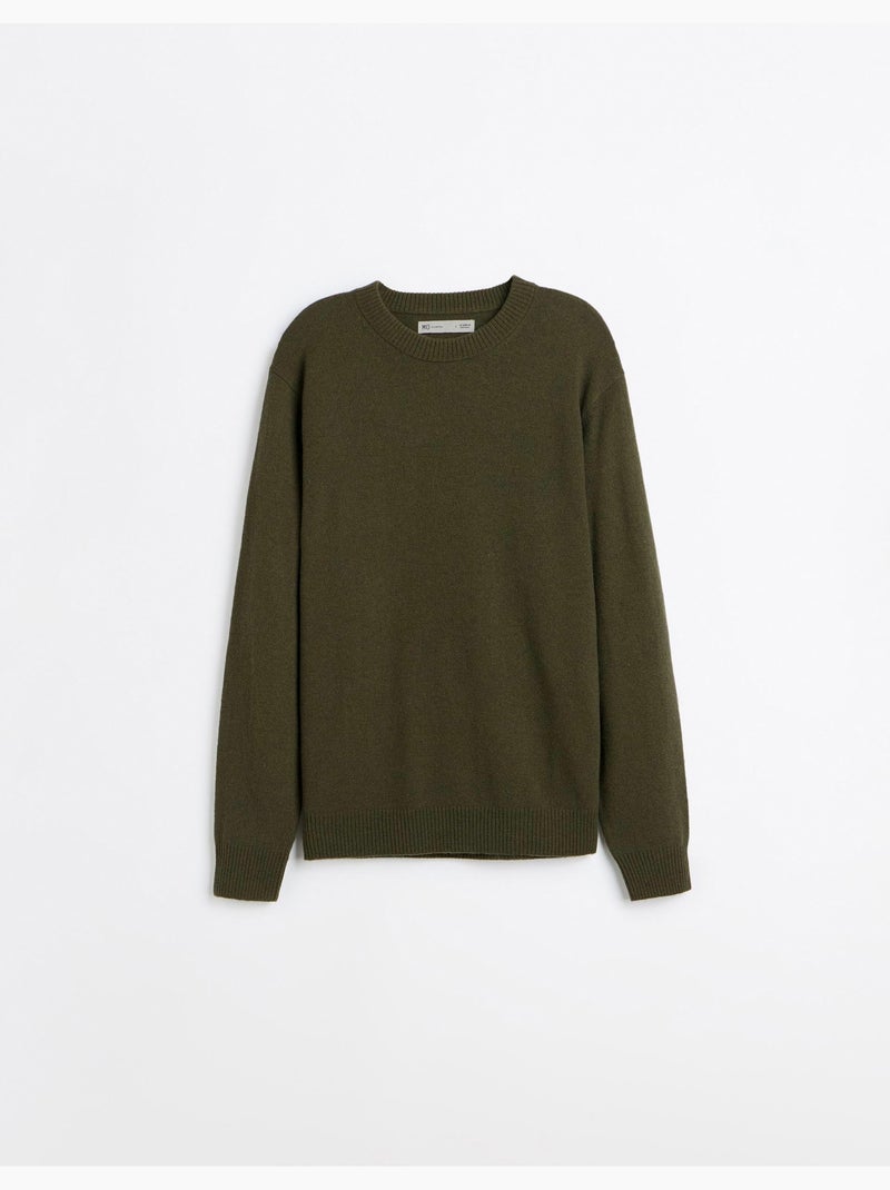 Pull avec mélange de laine, mo fashion Vert - Kiabi