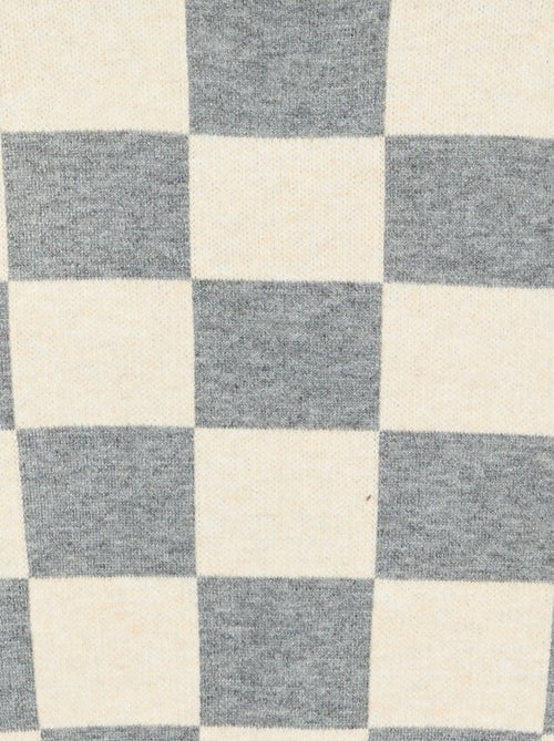 Pull avec motif à damiers - Kiabi Pull avec motif à damiers - Kiabi